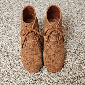 Toms Brown Textured Wedges